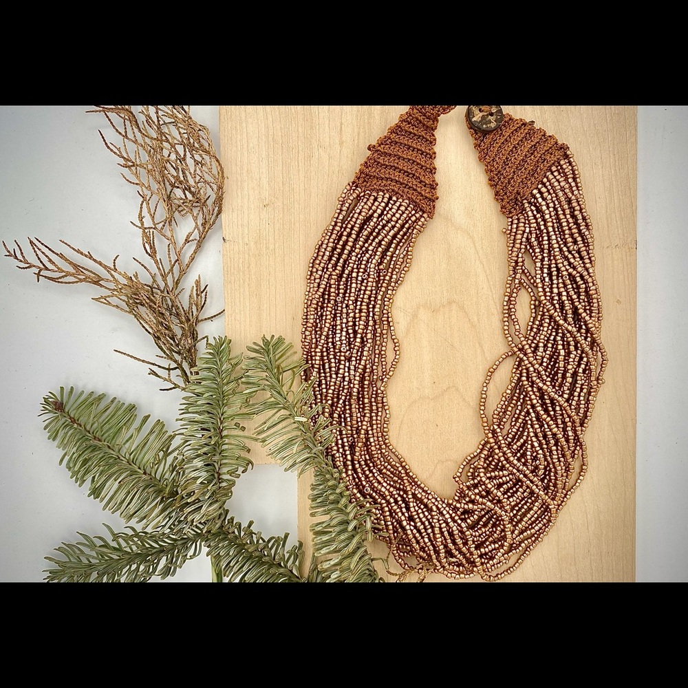 Seed beads necklace